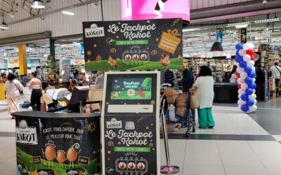 Le « Jackpot » des bons oeufs KOKOT dans les galeries du LECLERC SORESUM & de la RAVINE DES CABRIS.